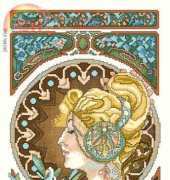 Lanarte 34843 - Art Nouveau with Quill by Mucha PCS