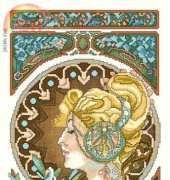 Lanarte 34843 - Art Nouveau with Quill by Mucha PCS