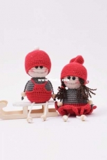 Hobbii Design - Crocheted Elf Kids - Hæklede nissebørn - Danish - Free