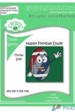 Graphghans Crochet - Lissa Mitchell - Happy Football Dude