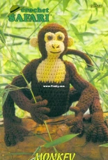 Annies Attic - Barbara Anderson - 87S67 Crochet Safari - Monkey