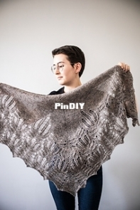 Bat Flowers Shawl by Julie Miette