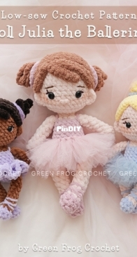 Green Frog Crochet - Thuy Anh - Đặng Thùy Anh - Julia Balerina Doll