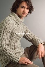 Cable & Rib Raglan Sweater by Patons Australia - free