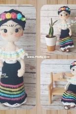 Nat Pérez Artesana - Nat Pérez - Frida Kahlo doll - Spanish - Free