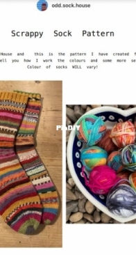 Scrappy socks - Rachel Estelle Armytage - Odd socks house
