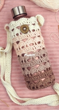 Fluffy Woolly Mammoth - Renata Hodkin – Boho Lacy Blush Bottle Holder