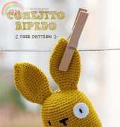 Lanukas Design - Lucia Lanukas - Rattle Bunny Two-Legged - English / Spanish - Free