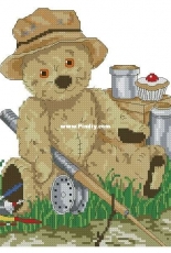 DMC K653 Teddy Tum Tum Collection - Fishing Teddy