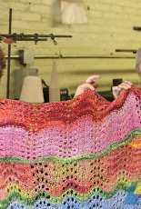 Floral Throw by Made in America Yarns-Free