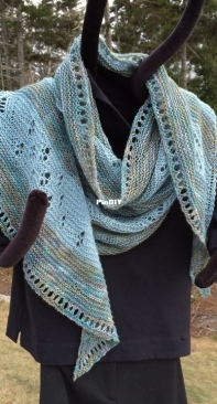 Mimas Shawl by Knitted Moon Designs-Free