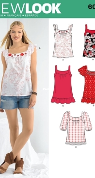 NewLook - 6026 - Misses Top - Sizes 4-16 - English, Spanish