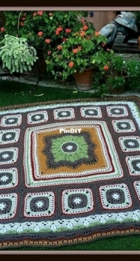 Designs by Muggins - Margaret MacInnis - Puffed Wheat  Afghan