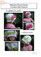 Lulla by Lamb - Rebecca E Craig - Banded Floral Cloche Hat