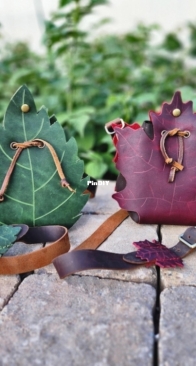 Simple Good Leather - Fairy Leaf Purse - both versions