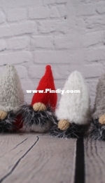 Tiny Festive Tomte Gnomes by Cilla Webb-Free