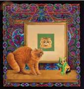 HAEDLAI4130 Dandelion Meets Louis Wains Cat