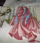 Rose of Sharon. Pink conversion (framed)