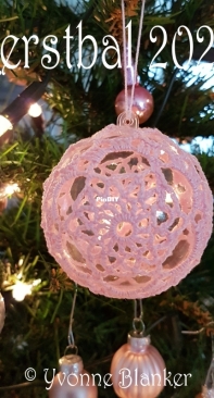 Yvonnes Crochet Art - Yvonne Blanker - Christmas Bauble 2020 - Kerstbal 2020 - Dutch
