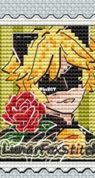 Lunar Fox Stitch - Chat Noir Stamp