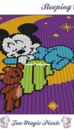 Two Magic Pixels -  Sleeping Mickey