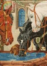 Wiehler 1820 Horses at the Trough