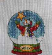 Dimensions - Believe Snow Globe Ornament