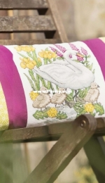 Out With Mum - Swan Cushion by Amanda Gregory from Cross Stitch Gold 121 XSD