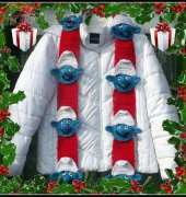 Crafts for Angels Designs - Barbara Maroney -  I Love The Smurfs Scarf