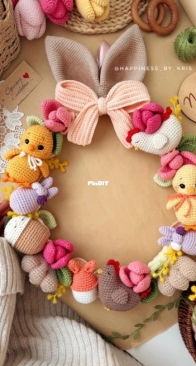 Happiness by Kris - Kristina Lysova - Easter wreath - English Translated