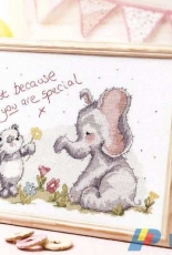 The Gift of Love - Cute Friends by Helz Cuppleditch from The World of Cross Stitching TWOCS 253 XSD