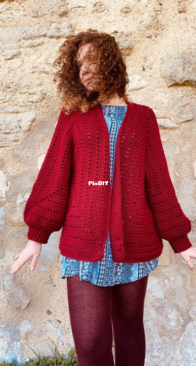 Club Bluü - Marta Bertrand - 6 petal cardigan - Cardigan 6 petalos - Spanish