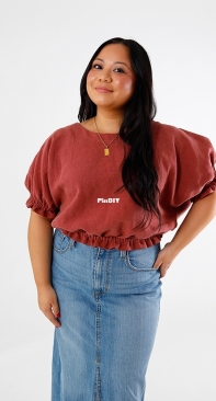 Chalk and Notch Patterns - Aria Top - English