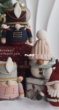 Lulupetitedoll Christmas Gnome doll Set