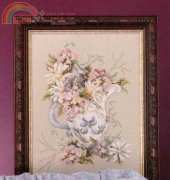 Pitcher of Pansies and Daisies from Stoney Creek Collection Book 118 Bouquets of Splendor XSD