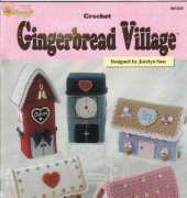 The Needlecraft Shop #991024, Crochet Gingerbread Village by Jocelyn Sass