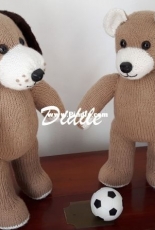 two friends ...between bear and dog !