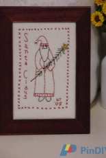 Framed Santa Embroidery - Finally