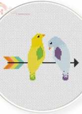 Daily Cross stitch - Bird On Arrow