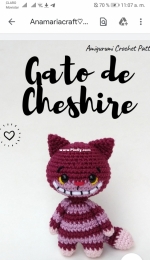 Ana Maria Craft - Ana Maria Liasch da Silva - Cheshire Cat - Gato de Cheshire - Portuguese