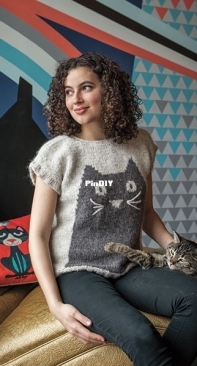 Professor Meow Pullover by Clare Slade
