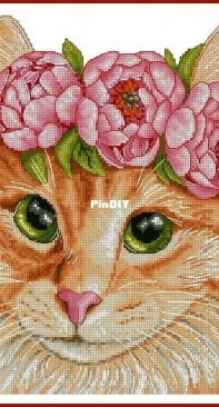 Cat and Peony by Lydia Ryazantzeva XSD