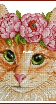 Cat and Peony by Lydia Ryazantzeva XSD