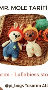 Lullabiess Store - Utku - Mr. Mole - Turkish - Free