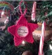 Grannys Love Knots - Pam Stinnett - Starlight Frame Christmas Ornament