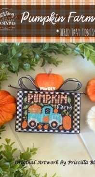 Stitching With the Housewives - Tiered Tray Tidbits - Pumpkin Farm