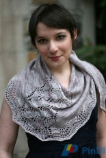 White Swan Shawl by  Toby Roxane  Barna