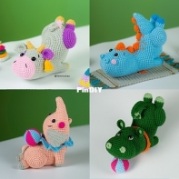Lennutas - Nutas Nguyen - Yoga Animals - Cow, Dinosaur, Elephant and Hippo