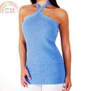 Coats Corrente Blusa Azul Celeste - Portuguese