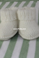 Baby Fluffy Booties - Christine Grant